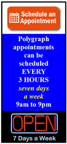 schedule a polygraph test in Los Angeles
